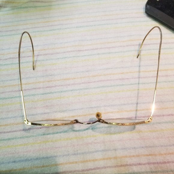 Vintage 12k Gold Filled Artcraft Nokorod Eyeglasses RX Glasses Spectacles Case - Picture 7 of 10